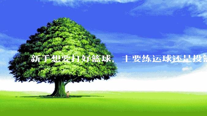 新手想要打好篮球，主要练运球还是投篮？