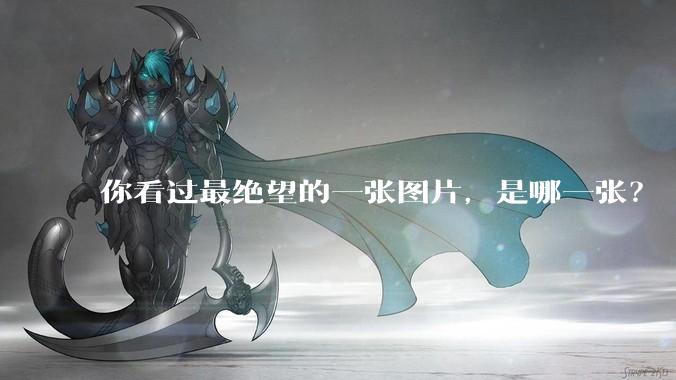 你看过最绝望的一张图片，是哪一张？